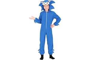 FIESTAS GUIRCA Disfraz de Erizo Azul para Niños - Mono de Erizo - Pijamas de animales Mono Disfraces para Niños