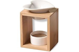 ZEN ARÔME Zen'Arôme - Quema Perfume Naturéa Kalos - Quemador de Aceites Esenciales, Fondants Perfumados, Cuadrado de Cera Perfumadas - Difusión por Calor Suave - Aromaterapia - Objeto Decorativo y Terapéutico