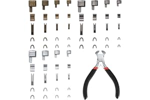 HAFEEHOO Riparazione Cerniera Lampo, Kit Riparazione Cursori per Cerniere Lampo, Sostituzione Cerniera per Cerniera di Borse, Giacche, Tende, Bagagli - Dimensioni 3/5/8/10