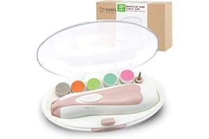 Haakaa Cortauñas de bebé – Cortauñas seguras y silenciosa kit de lima de uñas de bebé para recién nacidos a niños pequeños o mujeres dedos de los pies y uñas, cuidado, esmalte y ribete (rosa)
