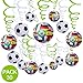 Produktbild 30 Stück Fußball Folie Deckenleuchte Hängedekoration, Spirale Girlanden Home Bar Dekoration für Party Geburtstag Party Decro