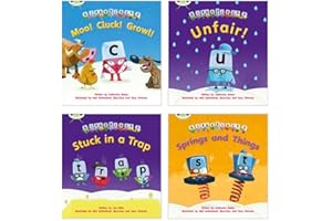 Learn to Read at Home with Bug Club Phonics Alphablocks: Phase 3/4 - Reception terms 2 and 3 (4 fiction books) Pack A (Phonics Bug)