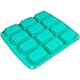 webake Brownie - Teglia da forno in silicone, forma rettangolare, per brownie, cheesecake, mini torte, 30 x 25,4 x 2,5 cm