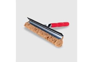 La Briantina Attrezzo Tergivetro Junior 25 cm, Spugna e Lamina Termoplastica, Manico con Filetto Universale