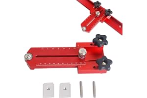 CDIYTOOL Erweiterte dünne Rip Tischsäge Jigführung, schnelles Schneiden, Begrenzungszaun, T-Schiene, verstellbares Positionierungswerkzeug (110 mm)