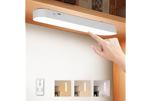 URAQT Kökslampa under skåp, sladdlös bordslampa 26 cm, 2400 mAh uppladdningsbar inomhus-USB-rörelsesensorlampa, 3 lägen Touch