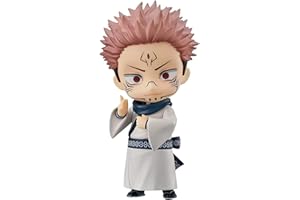 Puruuige Ryomen Sukuna figurka Q wersja Clayman figurka, 10 cm Ryomen Sukuna figurka PVC wymienna twarz ruchoma figura statuetka ozdoby