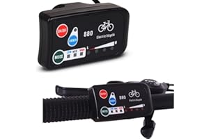 ZUNATE per Display KTLED880, Display del Pannello di Controllo Intelligente 36V 48V EBike Display a Colori per Bicicletta elettrica, per Controller di Bicicletta elettrica Fai da Te