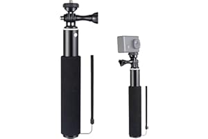 WOLFANG Action Cam Perche à Selfie, Trépied Compatible avec Action Camera WOLFANG/DJI/Surfola/Apexcam/Gookam/Apeman/Crosstour