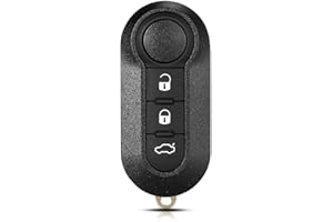 ENERGY 01 ENERGY01 - Carcasa para llave de coche compatible con Fiat 500, 500L, Bravo, Doblo, Panda, Punto, Stilo, Lancia & Iveco Daily – Carcasa llave mando a distancia con 3 botones, hoja modelo SIP22 (color