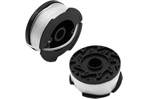 CODKU 2 Pack Strimmer Spool Line Compatible with Black Decker Grass Strimmer Wire A6481 A6485 Spool Line Reflex Strimmer ST5530-GB GLC3630L20-GB STC1820PC-GB BESTA525-GB, 20m Trimmer Spools Replacet