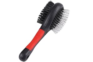 SHEENS Double Sided Pet Grooming Brush, Dog Puppy Grooming Massage Comb for Dogs Cats Cleaning Loose Fur Dirt(M)