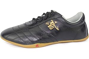 fayengan Scarpe Taichi Kong Fu, Scarpe Taekwondo Unisex per Formazione Boxing Karate (Color : Black, Size : 37 EU)
