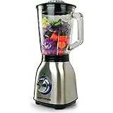 Anthter 220V Frullatori professionali per cucina, Frullatore motore 1000W con piano in acciaio inox per frullati e frullati, 