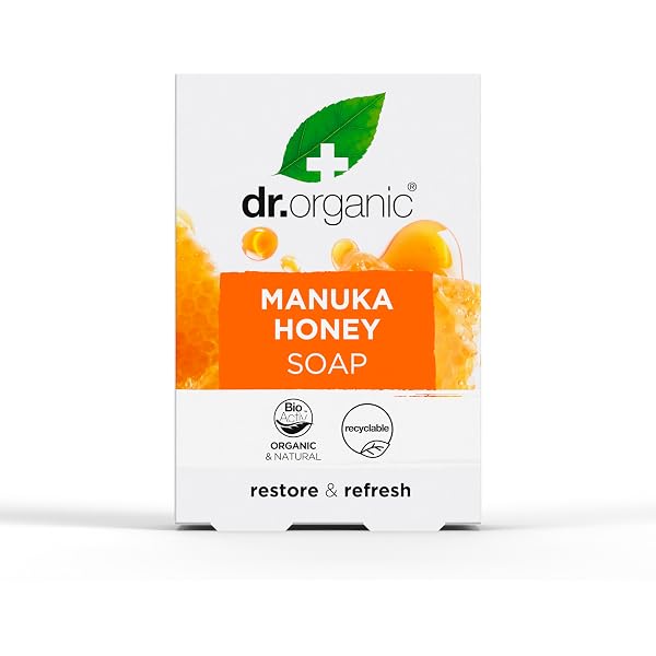 Dr. Organic Vitamin E Seifenstück 100g | Hydratisierend & Vegan | Ohne Parabene, SLS & Tierversuche