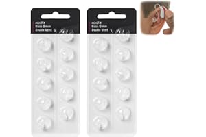 RUAMNY Hearing Aid Domes for Oticon Replacements, 8mm Hearing Aid Domes, Hearing Aid Accessories Compatible with Oticon MiniFit Universal Silicone Hearing Aid Domes, Hearing Open Domes