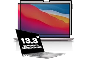 Phimoos Vakuum Adsorptions Sichtschutzfilter 13,3 Zoll für Lenovo/HP/Dell/Acer/Samsung/Asus/Toshiba Notebooks, abnehmbarer Anti Blaulicht Blendschutz, ohne Magnet/Klebstoff