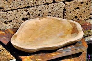 decowood Exklusive Wurzelholz-Schale,oval,aus massivem Teak-Holz natur,34cm