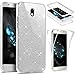 Produktbild EUWLY Schutzhülle für [Samsung Galaxy J7 2017], 360° Full Body Cover Glänzend Glitzer Strass Handy Tasche für Samsung Galaxy J7 2017, Luxus Glänzend Glitzer Kristall Komplettschutz Vorder und Rückseiten Schutz TPU Silikon Transparent Hülle Case Crystal Clear Touchscreen Handytasche Weich Flexible Durchsichtig Silikon Schutz Handy Hülle für Samsung Galaxy J7 2017 + Blau Eingabestift Stylus Touch Pen-Silber