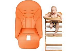 HONHOHA Housse Coussin de Chaise Haute, Housse de Chaise pour bébés en Cuir PU, Tapis d'insertion de Chaise de bébés, Housse de siège Confortable pour Peg Perego, Kosmic Jané, Baoneo, Siesta Zero3