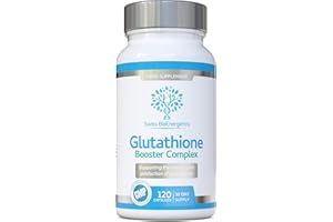 SWISS BIOENERGETICS Glutathione Booster Complex – 120 Capsules of Advanced Nutrition to Support The Body’s own glutathione Production – NAC, Quercetin, L-glycine, Alpha Lipoic Acid, L-glutamine & Vitamin C – UK Made