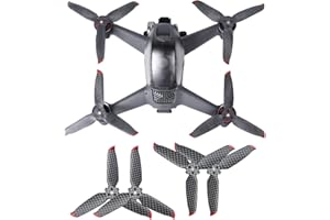 O'woda Hélice de fibra de carbono FPV, 3 cuchillas CW y CCW Props, paleta de liberación rápida de reducción de ruido para DJI FPV Drone Accesorios (2 pares)