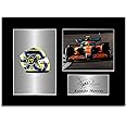Lando Norris Mclaren F1 Driver 2022 Helmet Car Signed Photo Display Mount A4