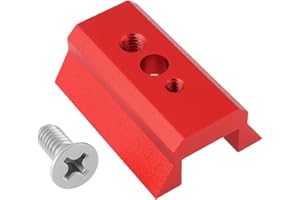 Be In Your Mind Placa de Cola de Milano para Telescopio de 45 Mm con Tornillo de 45x31x16mm Adecuada para Telescopio (Rojo)