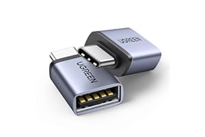 UGREEN USB to USB C Adapter (2Pcs) 10Gbps Transfer Type C to A 3.0 OTG Adapter C Converter Compatible for Samsung S25 Ultra Series, for iPhone 17 Series, iPad, MacBook, Tablets, Earphone
