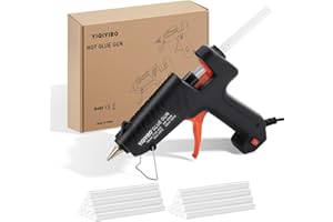YIQIYIBO Pistola per Colla a Caldo, 150W Pistola Colla a Caldo con 20 Stick Colla a Caldo con 11mm Colla a Caldo per Arte DIY a Scuola, Artigianato, Riparazioni, Riscaldamento Rapido