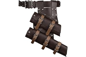 HiiFeuer 2 Pièces Porte-Épée Double Médiéval - Housse d'Épée Réglable pour Ceinture Renaissance - Étui à Épée pour Cosplay & LARP