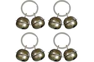 Bessy shop Lot de 4 Cloches Extra Fortes pour Collier Chien/Chat Grelots Sonores Puissants pour Chasse et Traque - Inclut Collier Nœud Papillon Accessoire Pratique et Décoratif pour Animaux