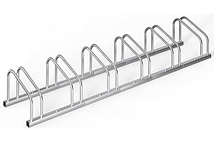 MONZANA® Fahrradständer für 6 Fahrräder Mehrfachständer mit 37 cm Radabstand für 30-65mm Reifenbreite Fahrradhalter Aufstells