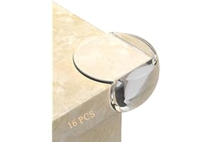 ‎FHLBESTYU Kantenschutz Baby Eckenschutz Tisch 16 Stücks, Fhlbestyu Eckenschutz Baby Rechter Winkel Formen Tischkantenschutz Selbstklebend Stoßschutz für Kante Ecke Transparent Corner Protector
