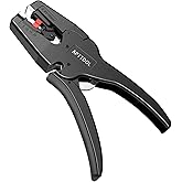 APTTOOL Automatic Wire Stripper, Cable Stripper Tool Electrical, Wire Stripping Tool with Self-Adjusting Jaws, Light and Port