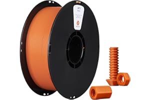 kexcelled ABS Filament do Drukarek 3D 1,75 mm +/- 0,03 mm, Wysoka Temperatura i Trwałość, Kompatybilne z Większością Drukarek FDM, Szpula 1 kg (2,2 lbs), Pomarańczowy