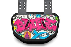 Battle Nightmare Chrome Football Back Plate-Adult Fußball-Rückplatte