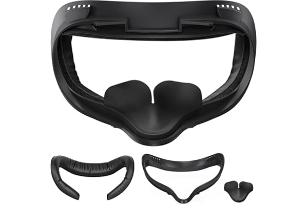 SUPERUS Interface Faciale et Coussin et Protège-Nez de Protection pour Oculus Quest 2, Coussin en Mousse PU Anti-Sueur - Accessoires VR pour Metal/Quest 2, Compatible avec l'Espaceur Original