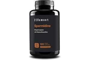 Spermidin 6 mg - med Vitamin B1 & Zink - 120 Veganska Kapslar - Zenement