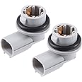 X AUTOHAUX 2 Pcs Side Marker Light Lamp Bulb Holder No.33304-TET-H01 for Honda Civic Sedan Hatchback 2016-2021 Plastic