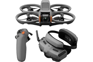 DJI Pack Avata 2 Vuela Más (1 batería), dron FPV con cámara 4K, vuelo inmersivo, protector de hélices integrado, sencillo flip/roll, Goggles 3 y RC Motion 3 incluidos, con cámara de contenido en POV