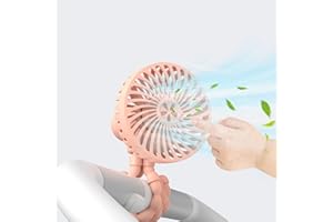 KQLHLHDYZ Ventilateur portable pour poussette - En forme de pieuvre - Rechargeable - Avec trépied flexible - Pour lit d'étudiant, bureau, vélo, berceau, tapis de course, camping, voyage, 3 vitesses