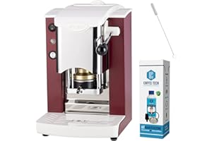 Faber Slot Inox Machine à café, à dosettes ESE de 44 mm - Rouge