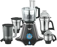 Preethi Zodiac MG 218 750-Watt Mixer Grinder with 5 Jars (Black/Light Grey)