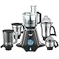 Preethi Zodiac MG 218 Mixer Grinder, 750W, 5 Jars (Black/ Light Grey)