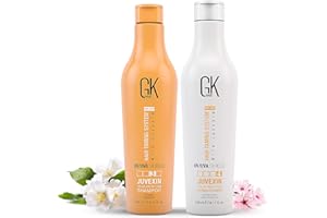 GK Hair Global Keratin Shield Shampoo and Conditioner Set (240ml 8.11 Fl Oz) Deep Cleansing Moisturizing Heat Shield Protection per capelli crespi ricci secchi e danneggiati con trattamento colorato