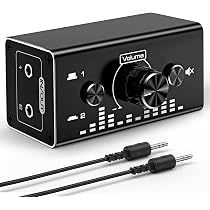 Audio Splitter YGiTK 3.5mm Audio Switcher With Volume Control - 2-in-1 ...