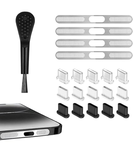 4 Tappi Antipolvere Per Porte Di Caricamento - Compatibili Con Dispositivi 15-16mm, Nero E Luminescente