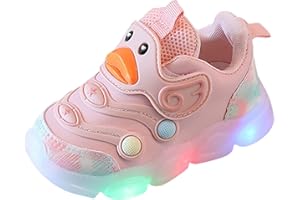 IQYU Licht auf LED Babyschuhe Kinderschuhe Lauflernschuhe Jungen Sandalen mit weichen Sohlen Kinder Strandschuhe Sandale Casual Cartoon Duck Schuhe Kleinkind-Sandalen für Jungen