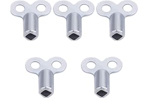 Radiator Bleed Keys,DERMASY 5PCS Square Radiator Bleed Valve Keys for Many Radiators Heaters